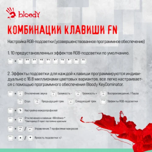 Клавиатура A4Tech Bloody S87 Energy механическая серый/зеленый USB for gamer LED (S87 USB ENERGY ASH) Клавиатура A4Tech Bloody S87 Energy механическая серый/зеленый USB for gamer LED (S87 USB ENERGY ASH)